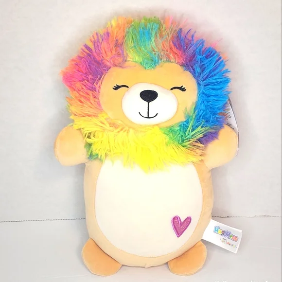 ❤️ LEONARD 🦁 Rainbow Lion HugMee Valentines 2024 Original Squishmallow ☆》NWT《☆ - Picture 1 of 8